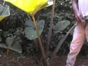 AFRICAN EBONY OUTDOOR NUTING AND BUSTING HUGE CUM