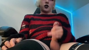 My cute femboy cock couldn't hold it in any more