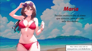 JOI Triple - 3 amigas quieren masturbarte por turnos. En español.