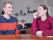 Ersties - Heiße lesbische Action mit der Pornoproduzentin Sally B und ihrem Fan Emma K 6/16