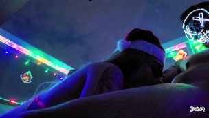 Nosso Natal Sexy esporrada de presente: Boquete babado gozada