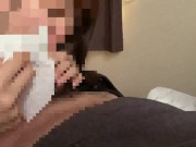 She keeps sucking while I cum. Continue licking harder and harder. post orgasm blowjob. 14/16