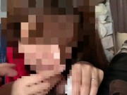 She keeps sucking while I cum. Continue licking harder and harder. post orgasm blowjob. 16/16