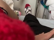 She keeps sucking while I cum. Continue licking harder and harder. post orgasm blowjob. 2/16