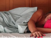 Romantic intense good morning wake up sex with cumshot between legs 3/16