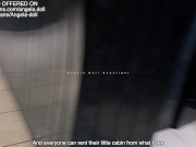 STRANGER CHALLENGE - I get fucked by a stranger in an X cinema. A voyeur joins us and cums on me 7/16