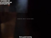 STRANGER CHALLENGE - I get fucked by a stranger in an X cinema. A voyeur joins us and cums on me 8/16