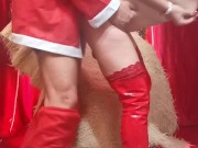 Nikylamonella scopata e sborrata in bocca da babbo natale 14/16