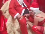 Nikylamonella scopata e sborrata in bocca da babbo natale 7/16