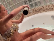 Long Legs Horny Blonde Girlfriend wants to get fucked hard but before that she wants to be sure that her big cock man 11/16