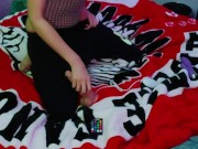 Milf first time playing with suction cup dildo 2/16