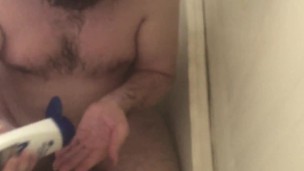 taking a shower but for some reason little sound