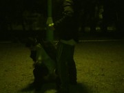 Dum Whore worship cock in public, no shame 14/16