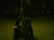 Dum Whore worship cock in public, no shame 9/16