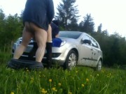 Bends me on the hood of the car and fucks me like a PIG PART 2 3/16