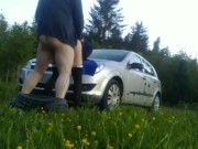 Bends me on the hood of the car and fucks me like a PIG PART 2 4/16