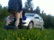 Bends me on the hood of the car and fucks me like a PIG PART 2 5/16