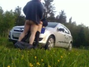 Bends me on the hood of the car and fucks me like a PIG PART 2 8/16