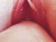 Camera on Dick! - Extreme Close Up Fuck and CUM Inside Tight Pussy - Amy Hide