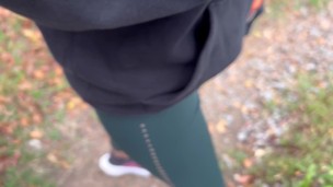 Outdoor lesbian sex after a dose of adrenaline.