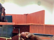 Black cock lonely office Masturbate