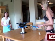 Nude Strip Game with 2 Hot Girls 3/16