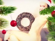 Sasha's pussy gets fucked by fat grandpa for Christmas 1/16