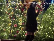 イルミネーションを楽しむ清楚系インスタ女子のラブラブハメ撮り流出！素人/カップル/歳の差/クリスマス/個人撮影/顔出し/パイパン/スタイル抜群/色白/美乳/美女/English subtitles 1/16