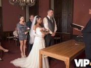 VIP4K. Small cheap wedding turns into public fucking action of the brides 3/16
