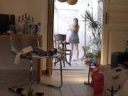 Big Boobs Big Ass Hot Petite MILF Candy Alexa and Leon Lambert at Home to shoot some Porn for Ignoring Handjobs website 9/16