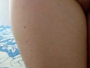 Juicy cute girl pussy gets wet