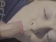 After party wife wakes up with my dick in her mouth! 16/16