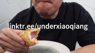 Eating Cum Filled HotDog ASMR