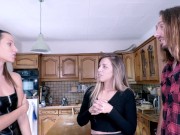 Hot french babe Lety Howl and pretty blonde Valeria Fuentes share a good cock and get fucked hard 2/16