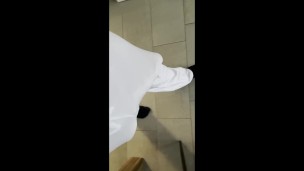 XXL Huge Cock with white Pants