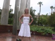 Leah Flashes Tits Ass and Pussy In Risky Spots 5/16