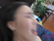 POV session with Kimmy Kimm hardcore earning a shot of sperm in her mouth 15/16
