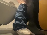 Lesbian MISTRESS FUCKS HARD Straight Girl in PUBLIC TOILET 12/16