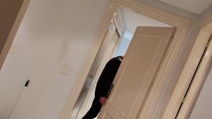Straight cop bound by gay burglar & made Cum