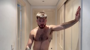 Nerd wedgied by bully & left hanging on a hook
