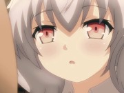 Beautiful Girl With White Hair Loves Tongue Kissing 1/16