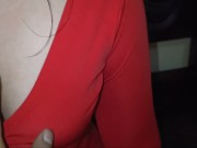 Look how I fuck this Latina in a red dress and sexy lingerie 2/16