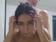 My favorite lover fucks me in the kitchen while my husband is away 12/16