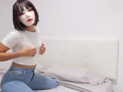 My horny roommate wants me to fuck her doggy style and cum on her back 1/16