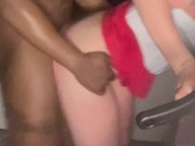 Christmas cream pie; wife orgasms and gets filled with BBC cum💦🎄(Merry Christmas) 4/16