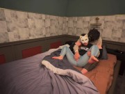 ジーンズの上からデンマ責めされて気持ちよくなった人妻は騎乗位で自ら腰を振る 6/16