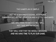 SERVICE ROOM ADVENTURE pt 1: GentlyPerv meets an exhibitionist slut flasher 8/16