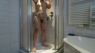First time shower on camera