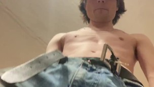 guy masturbates and goes out to drink coffee