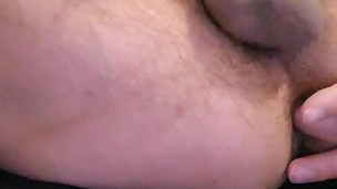 Hairy muscle bear lingering asshole for cumshot